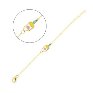 Kalpli Renkli Dondurmalı Çocuk Bileklik