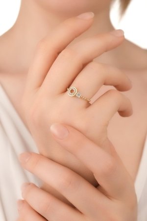 Taşlı Yuvarlak Yüzük