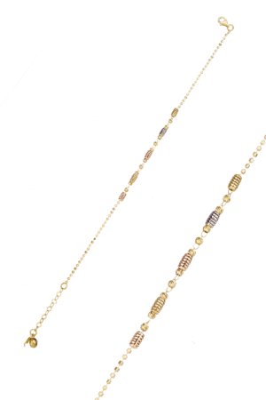 Üç Renk Dorikalı Zincir Bileklik