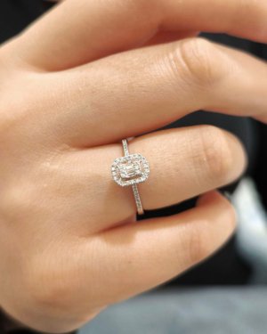 0.17 Karat Pırlanta Noa Baget Yüzük