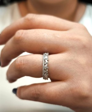 1,07 Karat Tamtur Taç Yüzük