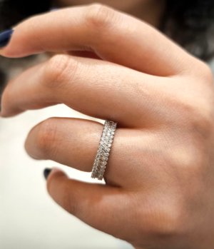 1,11 Karat Pırlanta Baget Tamtur Yüzük