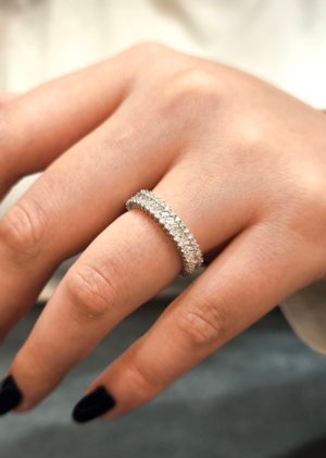 1,11 Karat Pırlanta Baget Tamtur Yüzük