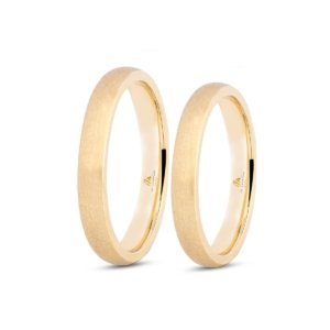 Bombeli 3mm Broseli Duvarlı Klasik Alyans