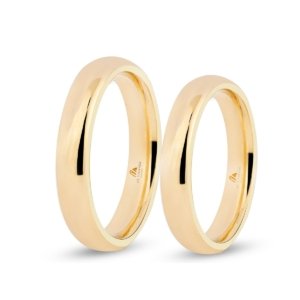 Bombeli 4mm Duvarlı Klasik Alyans