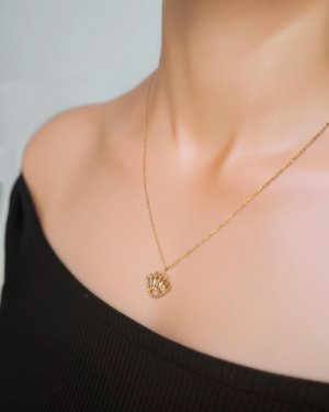 0.12 Karat Rose Pırlanta Göz Kolye