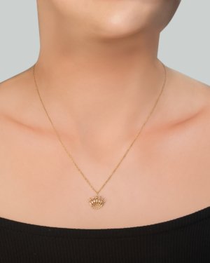 0.12 Karat Rose Pırlanta Göz Kolye