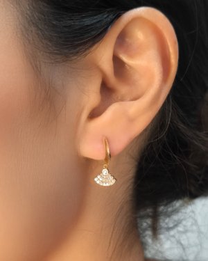 0.29 Karat Rose Pırlanta Küpe