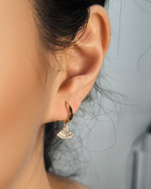 0.29 Karat Rose Pırlanta Küpe