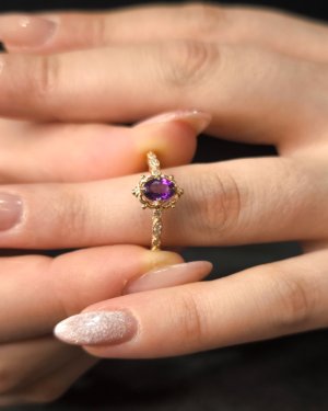 0.45 Karat Amerist Rose Pırlanta Yüzük