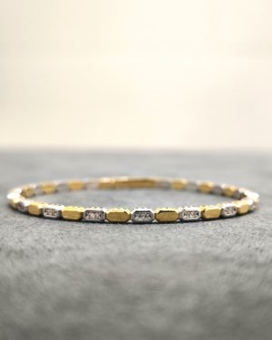 Dikdörtgen taşlı kelepçe